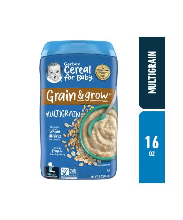 Gerber Multigrain Cereal Iron- Multigrain- LARGE- 454 Gr.