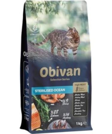 Furlo Obivan Selection Sterilized Low Grain Salmon and Shrimp Sterilized Cat Food 1 Kg
