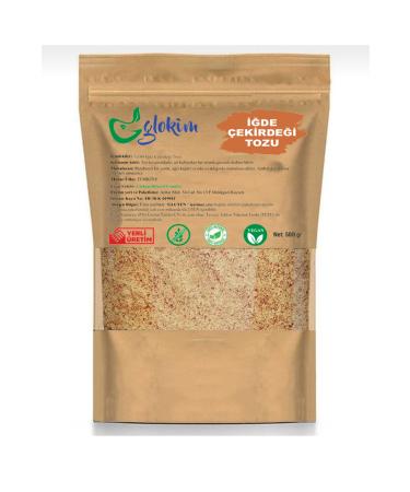 GLOKIM OLEASTER SEED FLOUR 500 GR WHOLE GROUND OLEASTER SEED POWDER