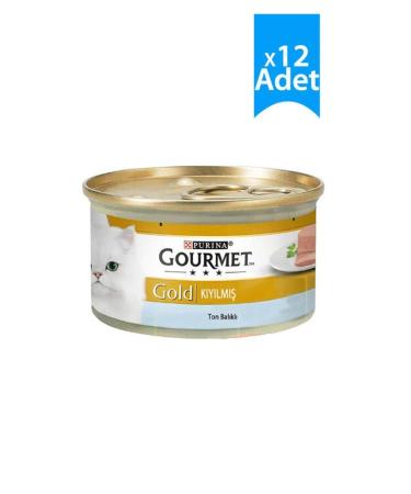 Gourmet Gold Canned Cat Food with Minced Chicken 85 Gr 12 Pieces