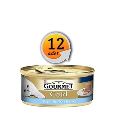 Gourmet Gold Minced Tuna Wet Cat Food 85gr 12al 10odecndst1020ggktb