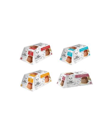 Gourmet Revelations Mousse 4 Types Canned Cat Food 2 X 57 Gr. 4 Piece Package