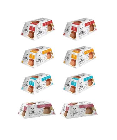 Gourmet Revelations Mousse 4 Types Canned Cat Food 2 X 57 Gr. 8 Piece Package