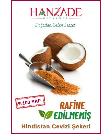 Hanzade Herbal Coconut Sugar 500 Gr - Gluten Free Vegan - Buy Online on GoSupps.com