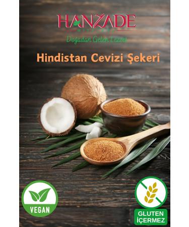 Hanzade Herbal Coconut Sugar 500 Gr - Gluten Free Vegan - Buy Online on GoSupps.com