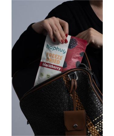 HapHug 3 Pack Freeze Dried Blackberry - Freeze Dried Fruit - Freeze Dry Dried Fruit 3x20gr - Buy Online on GoSupps.com
