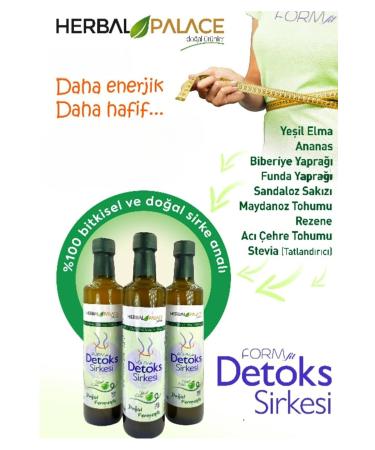 Herbal Palace Detox Vinegar Green Apple Flavored Formfit 500 ML - Buy Online on GoSupps.com