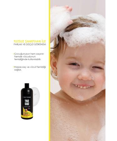 L'ACTONE No Salt Shampoo Kids 1000ml / Salt-Free Hair and Body Shampoo for Children - Buy Online on GoSupps.com