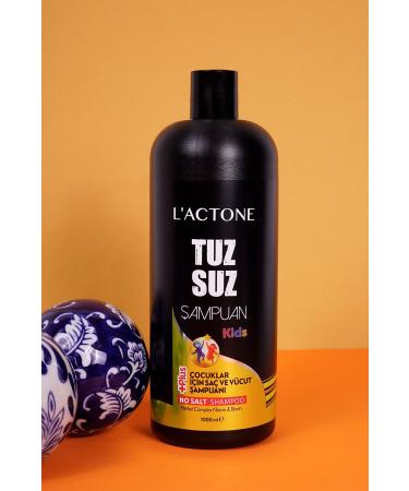 L'ACTONE No Salt Shampoo Kids 1000ml / Salt-Free Hair and Body Shampoo for Children - Buy Online on GoSupps.com