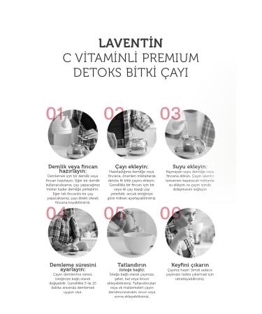 Laventin Vitamin C Premium Detox Herbal Tea 2 Months Original Package 150 Gr - Buy Online on GoSupps.com