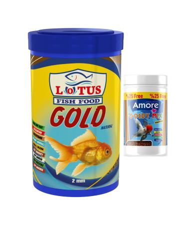 Lotus Gold Mix Granulat 1000 Ml Box Astaxanthin Alae Garlic Omega-3 Goldfish Food
