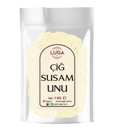 Luga Raw Sesame Flour 1 KG - Additive-Free 100% Natural New Crop Sifted