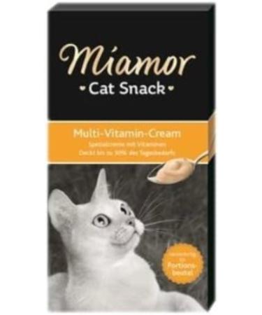 Miamor Cream Multivitamin Liquid Cat Reward Food 6x15 gr