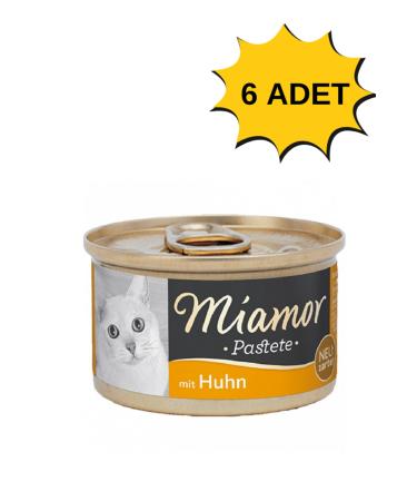 Miamor Pastete Chicken Adult Cat Canned Food 85 Gr 12 Pieces