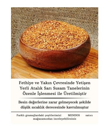 MENDOS Roasted Local Fethiye Golden Sesame - 1 Kg