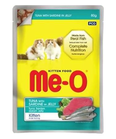 me-o Grain-free Goat Milk Tuna Paste Canned Food for Kittens 80 gr 24 pieces (kc08)
