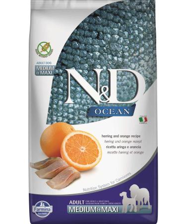 N & D ND Ocean Grain-Free Herring and Orange Medium and Large Breed Adult Dog Food 12kg