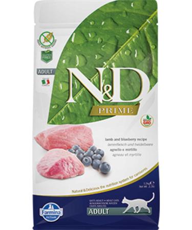 N & D ND Prime Grain-Free Lamb & Blueberry Adult Cat Food 1.5kg