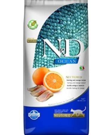 N & D Ocean Herring & Orange Sterilized Adult Cat Food 5 Kg