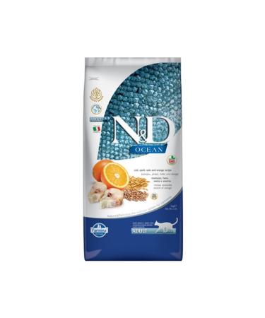 N & D Nd Ocean Low Grain Cod & Orange Adult Cat Food 10 Kg