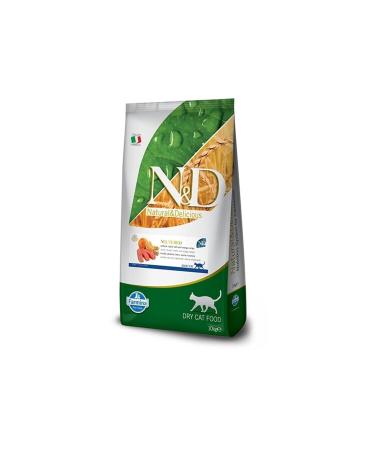 N & D Nd Ocean Low Grain Neutered Cat Food 10kg Salmon Boneless Wheat Oats And Orange