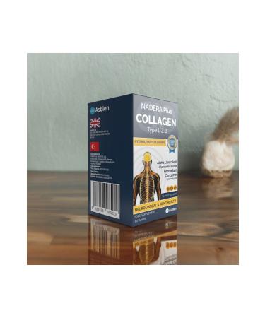 NADERA PLUS Type 1-2-3 Collagen Bromelain Curcumin Alpha Lipoic Acid Hyaluronic Acid Se D3 Asbien