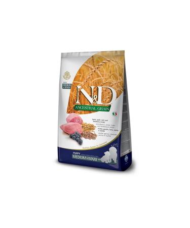 N & D Ancestral Grain Puppy Dog Food Lamb Low Grain Medium Large Breed Lamb Meat Puppy Dog Food 12 kg