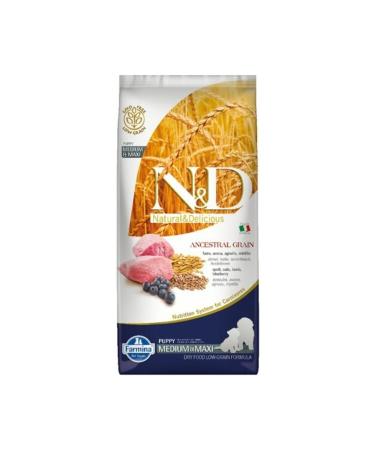 N & D Low Grain Lamb & Blueberry Medium Breed Puppy Food 12kg