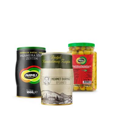 Naml Special Production black 1 kg Dry Sele Olive 1 kg Peppered Green Olive 1 kg