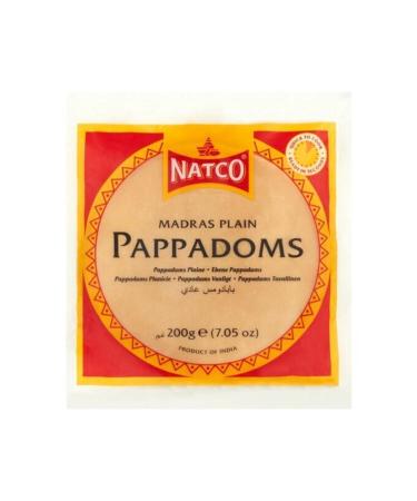 NATCO Pappadum Lentil Flour Bread 200 gr