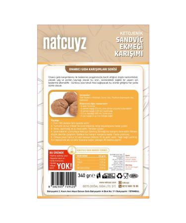 NATCUYZ Ketogenic Gluten Free Sandwich Bread Mix 340gr - Buy Online on GoSupps.com