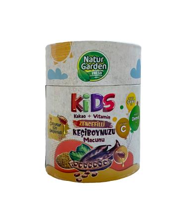 Natur Garden Kids Cocoa + Vitamin Ginger Carob Paste 240 gr - Buy Online on GoSupps.com