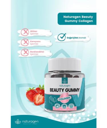 Naturagen Gummy 60 Pieces Type 1&3 Collagen Jelly Form - Buy Online on GoSupps.com