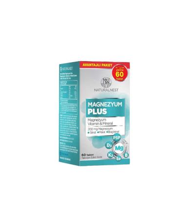 Nature's Bounty Magnesium Citrate Plus Vitamin B6 60 Tablets (1 PC)