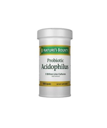 Natures Bounty Probiotic Acidophilus 100 Capsules