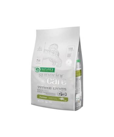 Nature's Protection Superior Care White Dogs Grain Free Salmon Junior All Breeds 1.5kg