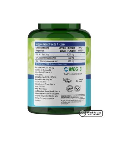 Natures Supreme Omega 3 1000 Mg 60 Capsules - Unflavored - Buy Online on GoSupps.com