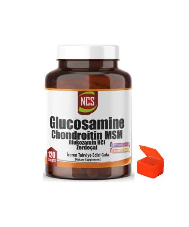 Ncs Glucosamine Chondroitin Msm Collagen Turmeric 120 Tablets Pill Box