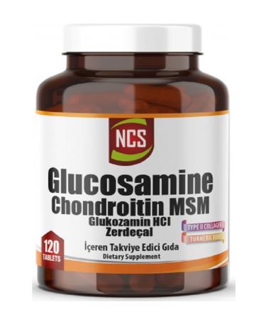 Ncs Glucosamine Chondroitin Msm Collagen Turmeric 120 Tablets Pill Box - Buy Online on GoSupps.com