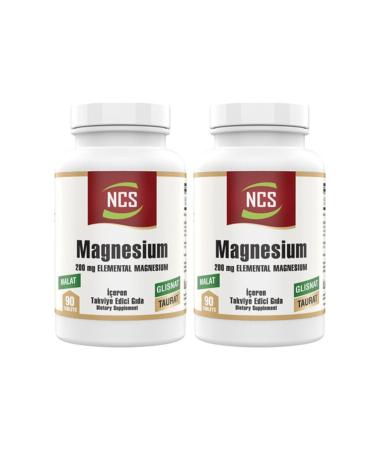 Ncs Magnesium 200 Mg Malate Taurate Glycinate 90 Tablets 2 Boxes