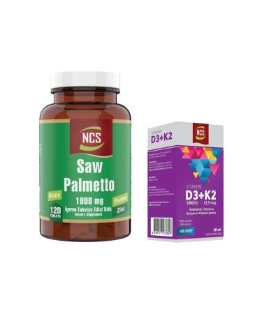Ncs Saw Palmetto Biotin Zinc 120 Tablet Vitamin D3 K2 Drop