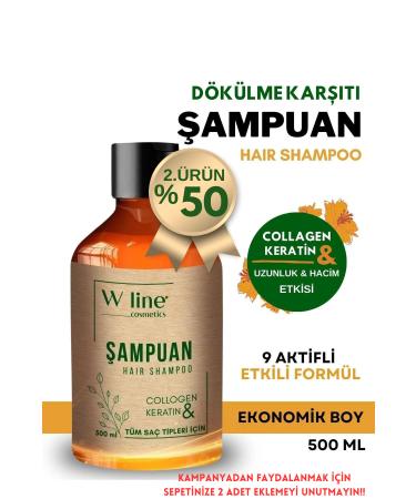 wline Anti Hair Loss Collagen & Keratin Care Shampoo 500 ml