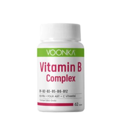 NOVAFACE STD Voonka Vitamin B Complex 62 Tablets Vitamin B Support (SINGLE)