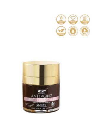 WOW Skin Science Anti Aging Night Skin Cream Natural Content
