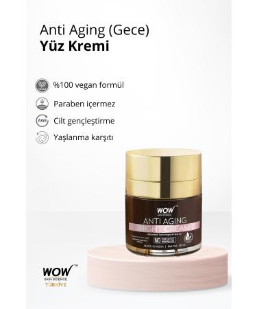 WOW Skin Science Anti Aging Night Skin Cream Natural Content - Buy Online on GoSupps.com