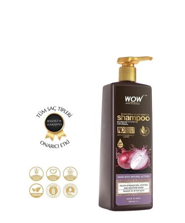 WOW Skin Science Red Onion Shampoo - Natural Ingredients - Black Cumin Oil Hair Control 1l