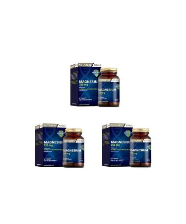 Nutraxin Helps Protect Teeth Magnesium 60 Tablets x 3