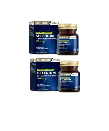 Nutraxin Vitals Selenium - Selenium 100 Tablets X2 Pieces