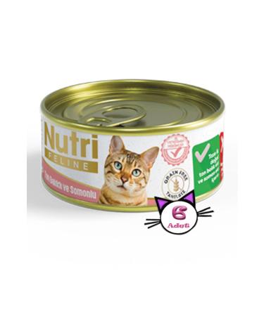 Nutri Feline 85gr Tuna Salmon Grain-Free 6pcs Wet Cat Food