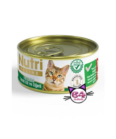 Nutri Feline 85gr Tuna Chicken Meat Liver Grain-Free 64pcs Wet Cat Food
